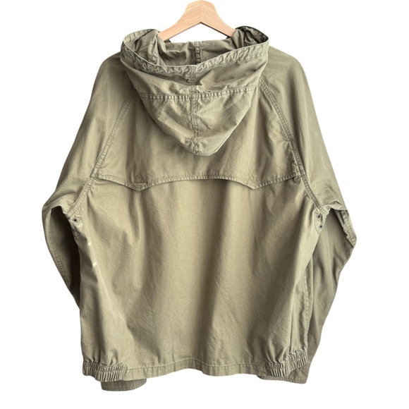 Polo Ralph Lauren Vintage Hooded Jacket In Army Green Zip-up Jacket Size XL - Picture 7 of 9